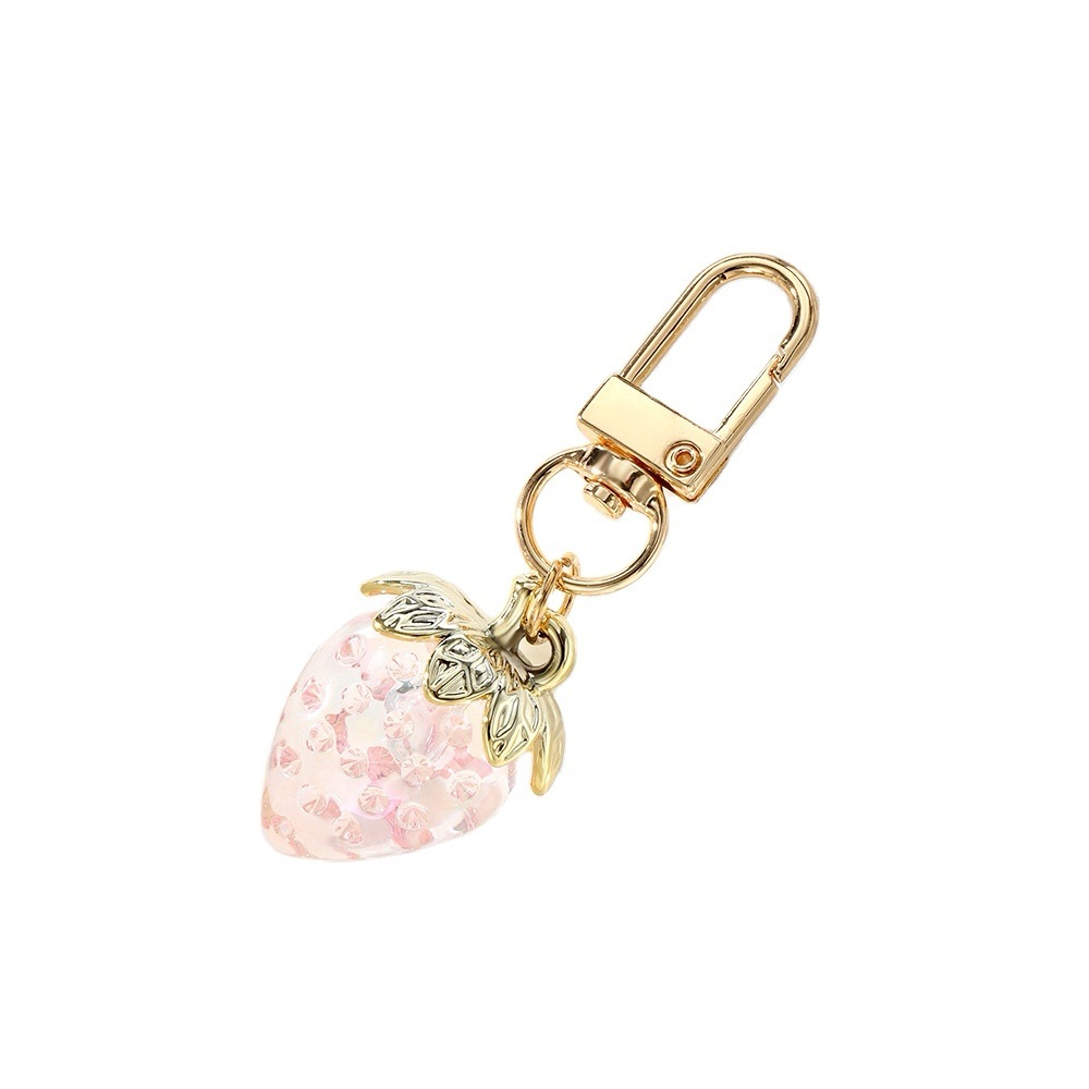 SHEIN🍓 Strawberry Gold Keychain